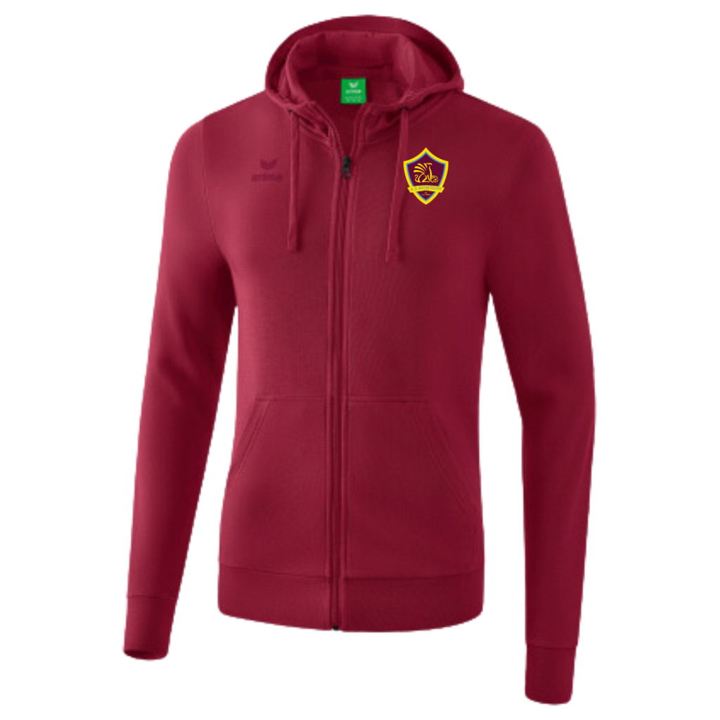 Veste sweat à capuche (grenat) (saison 24/25) (femme)